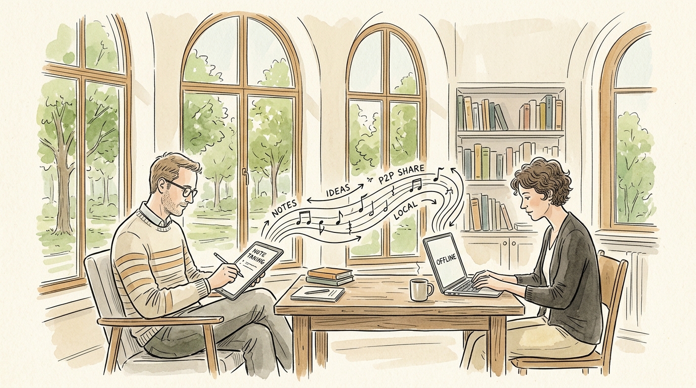Offline note taking